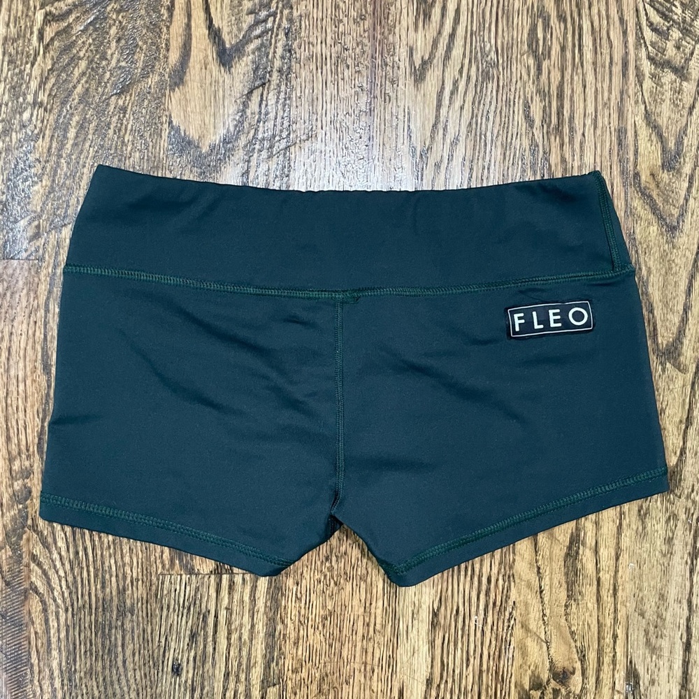 Dark Green Fleo Shorts